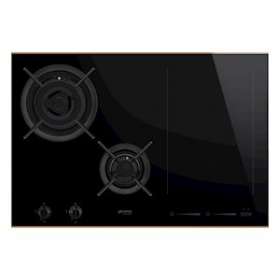 Table Mixte Gaz/induction' 'Dolce Stil Novo' - 75 cm|Smeg france-SMFPM6721WLDR