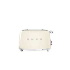 Toaster 4 tranches Années 50 - Structure en acier embouti|Smeg france-SMFTSF03CREU