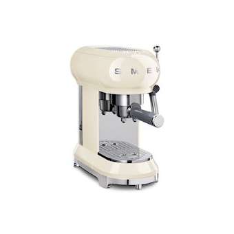 Machine à café Expresso Années 50 - Design compact - Logo en relief|Smeg france-SMFECF01CREU