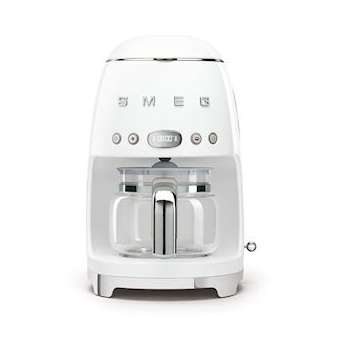 Machine à café Filtre Années 50 - Logo en relief|Smeg france-SMFDCF02WHEU