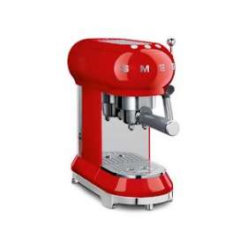 Machine à café Expresso Années 50 - Design compact - Logo en relief|Smeg france-SMFECF01RDEU