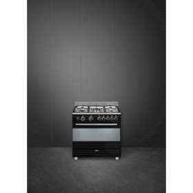 Centre de cuisson 'Esthétique Concerto' manettes noires - 90 cm|Smeg france-SMFBG91N9-1