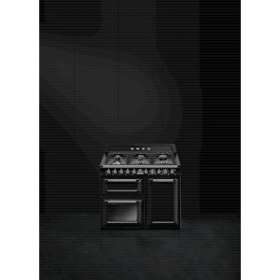 Centre de cuisson 'Victoria' - 100 cm - Plan de cuisson Gaz: 6 foyers|Smeg france-SMFTR103BL