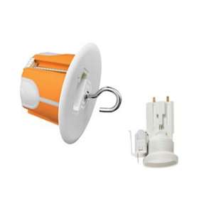 Pot de centre DCL multimateriaux BBC CAPRITHERM+ 50mm D67mm +douille+fiche|Eaton Capri-CAP723552