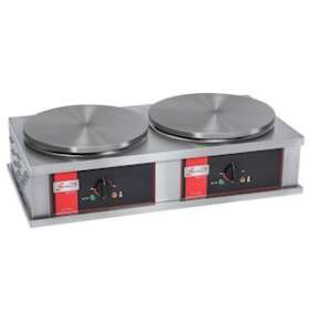CREPIERE ELECTRIQUE CARREE PROFESSIONNELLE A USAGE INTENSIF - VERSION DOUBLE - D|Sofraca-SFCCR2CE40