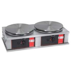 CREPIERE GAZ CARREE PROFESSIONNELLE A USAGE INTENSIF - VERSION DOUBLE - DIAMETRE|Sofraca-SFCCR2CG40