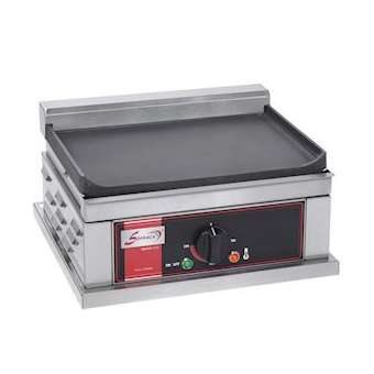 PLAQUE HAMBURGERS - ELECTRIQUES FONTE - SIMPLE - LISSE|Sofraca-SFCPHF1L