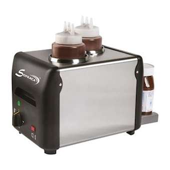Chauffe-chocolat/sauce à poser - 2 x 1 litre|Sofraca-SFC202