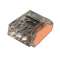 100 Bornes de connexion STAND 3 entrées pour fils rigides 0,5 à 2,5mm2 24A-450V