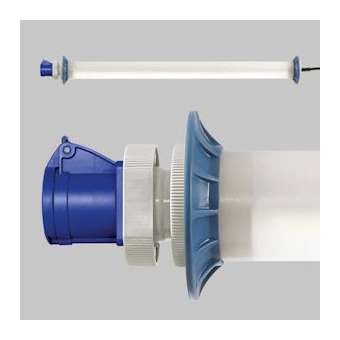 Luminaire tubulaire, 230V, IP44, classe I, 2 panneaux LED, 5m de câble,|Sonlux-OUX68A20106-0062