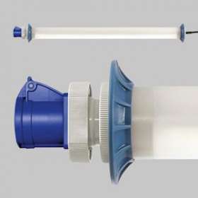 Luminaire tubulaire, 230V, IP44, classe I, 2 panneaux LED, 5m de câble,|Sonlux-OUX68A20106-0062