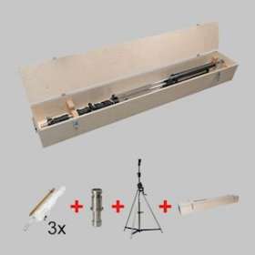 Kit: trépied à manivelle Premium, en boîte de transport|Sonlux-OUX95-0060-0014S1