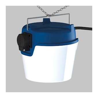 BASE DOME, 230V, IP54, classe I, 1 PC, 5m de câble, PC + fiche F|Sonlux-OUX61-01100-0006