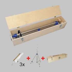 Trépied telescopic Professionell, hauteur max. 4,70m, acier inoxydable,|Sonlux-OUX95-0257-0014S1
