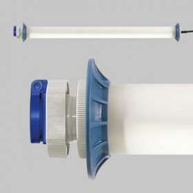 Luminaire tubulaire, 230V, IP54, classe I, 3 panneaux LED, 5m de câble,|Sonlux-OUX68A301B0-0062