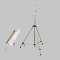 Trépied telescopic Professionell, hauteur max. 4,70m, acier inoxydable