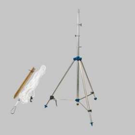 Trépied telescopic Professionell, hauteur max. 4,70m, acier inoxydable|Sonlux-OUX95-0257-0014