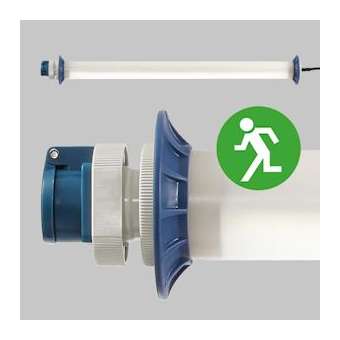 Luminaire tubulaire, 230V, IP54, classe I, 3 panneaux LED, 5m de câble,|Sonlux-OUX68A30100-0062.NL