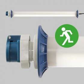Luminaire tubulaire, 230V, IP54, classe I, 3 panneaux LED, 5m de câble,|Sonlux-OUX68A30100-0062.NL