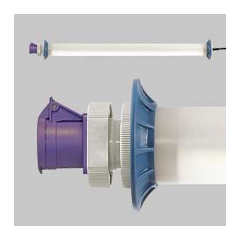 Luminaire tubulaire, 24VAC, IP44, classe III, 1 panneau LED, 5m de|Sonlux-OUX68A15150-0062