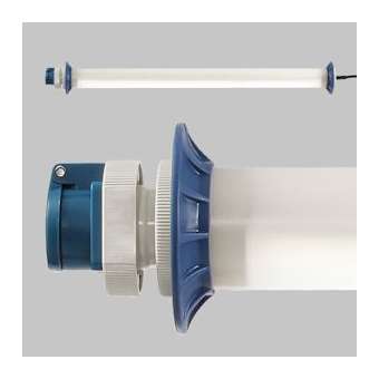Luminaire tubulaire, 230V, IP54, classe I, 1 panneau LED, 5m de câble,|Sonlux-OUX68A10100-0062