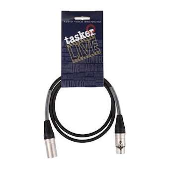 01050, Câble de signal DMX symétrique TASKER noir, XLR Neutrik NC3FXX / NC3MXX|Sonoprof-ONF00014953