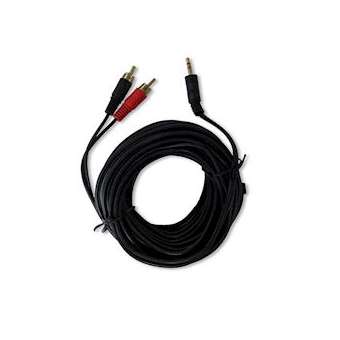 01255, Câble phono à 3.5mm jack 10m, noir|Sonoprof-ONF00024171