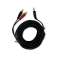 01255, Câble phono à 3.5mm jack 10m, noir