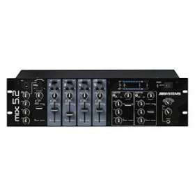 MIX 5.2, Table de mixage avec 5 canaux et 2 zones indépendantes, noire|Sonoprof-ONF00008237