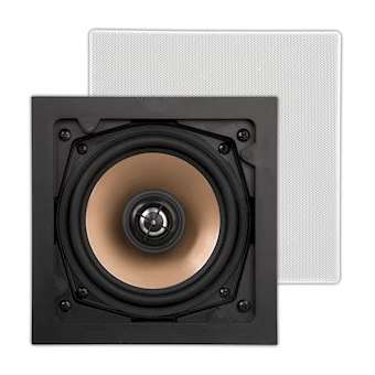 HPSQ525 (2pc) enceinte extérieur encastrable carrée blanc, 88dB à 1W/1M|Sonoprof-ONF00002594