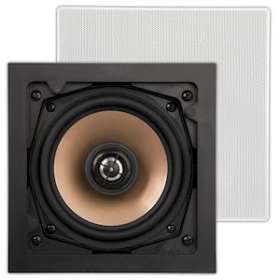 HPSQ525 (2pc) enceinte extérieur encastrable carrée blanc, 88dB à 1W/1M|Sonoprof-ONF00002594