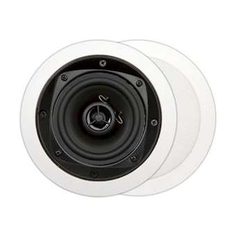 MDC401 (2pc) Enceinte hifi basic encastrable ronde, blanc, 86dB à 1W/1M|Sonoprof-ONF00000054