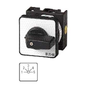 Commutateur à gradin, Contacts: 10, 20A, 1-5, 45DEG, à accrochage, encastré|Eaton industries-EONT0-5-15139-E