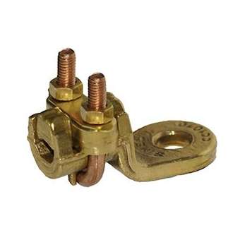 CC 10-70 B D9 (CD10-70B)-Cosse droite à bride étrier bronze-S: 10-70²-Born: 9mm|TE Connectivity ( Ex Tyco Simel )-TYS044570