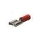 Clip FASTON Rouge-Section: 0,3 à 1,5mm²-Clip: 6,3 x 0,8mm-Laiton étamé