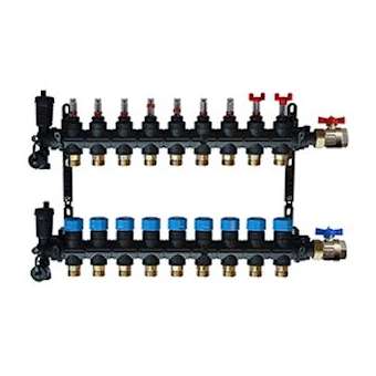 Collecteur matériau de synthèse MONOBLOC - 9 Circuits|Tec control-TETCOLLMSCPB16-9