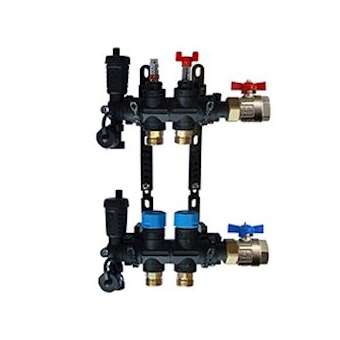 Collecteur matériau de synthèse MONOBLOC - 2 Circuits|Tec control-TETCOLLMSCPB16-2