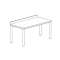 Table adossée gamme 700 Dimensions (LxPxH) mm:1600x700x900|Tecnox-TNXTD167-1