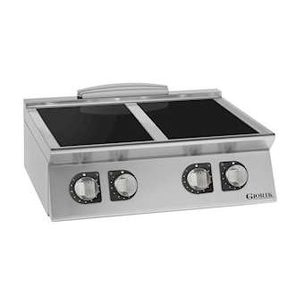 Eléments plaques à induction, 4 feux. Carrosserie en acier inox.|Tecnox by giorik-TXGCI940T