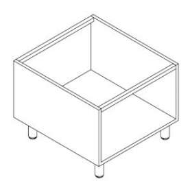 Soubassement, 800x700x650. Carrosserie en acier inox.|Tecnox by giorik-TXGBV740G