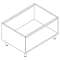 Soubassements, 1200x835x650. Carrosserie en acier inox.