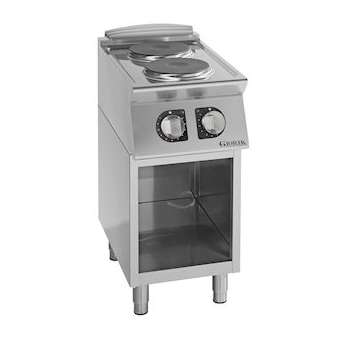 Fourneaux plaques électriques rondes, 2 feux, dessous ouvert|Tecnox by giorik-TXGCE72TG