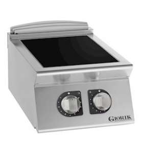 Eléments plaques à induction, 2 feux. Carrosserie en acier inox.|Tecnox by giorik-TXGCI720T