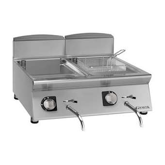 Friteuses électriques, commandes électromécaniques, 2X10 L - TOP|Tecnox by giorik-TXGFE7210T