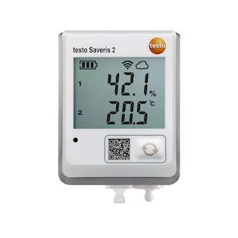testo Saveris 2-H2 Enregistreur WiFi. Ecran, sonde temp/humidité raccordable|Testo-TSO05722035