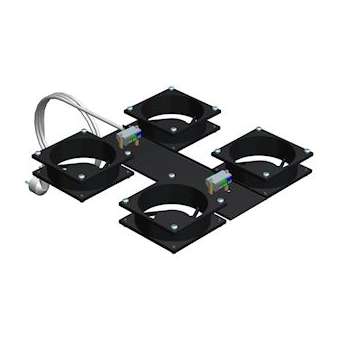 Kit 4 Ventilo. 230V Alimenté Cordon 3m faible bruit|Efirack-EFK1276