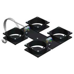 Kit 4 Ventilo. 230V Alimenté Cordon 3m faible bruit|Efirack-EFK1276