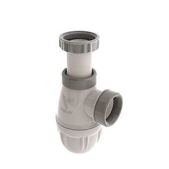 Siphon lavabo bi-matière-joint intégré, Connectic, réglable, sortie D32, NF|Valentin-VA261070000100