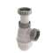 Siphon lavabo bi-matière-joint intégré, Connectic, réglable, sortie D32, NF
