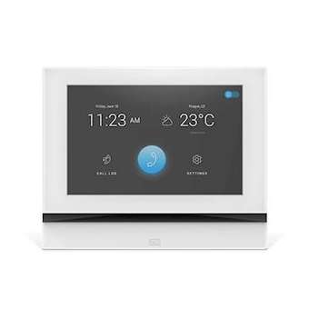 Moniteur de réception blanc, écran tactile, ultra rapide, résistant|Tiptel-TIPINDOORVIEWBLANC